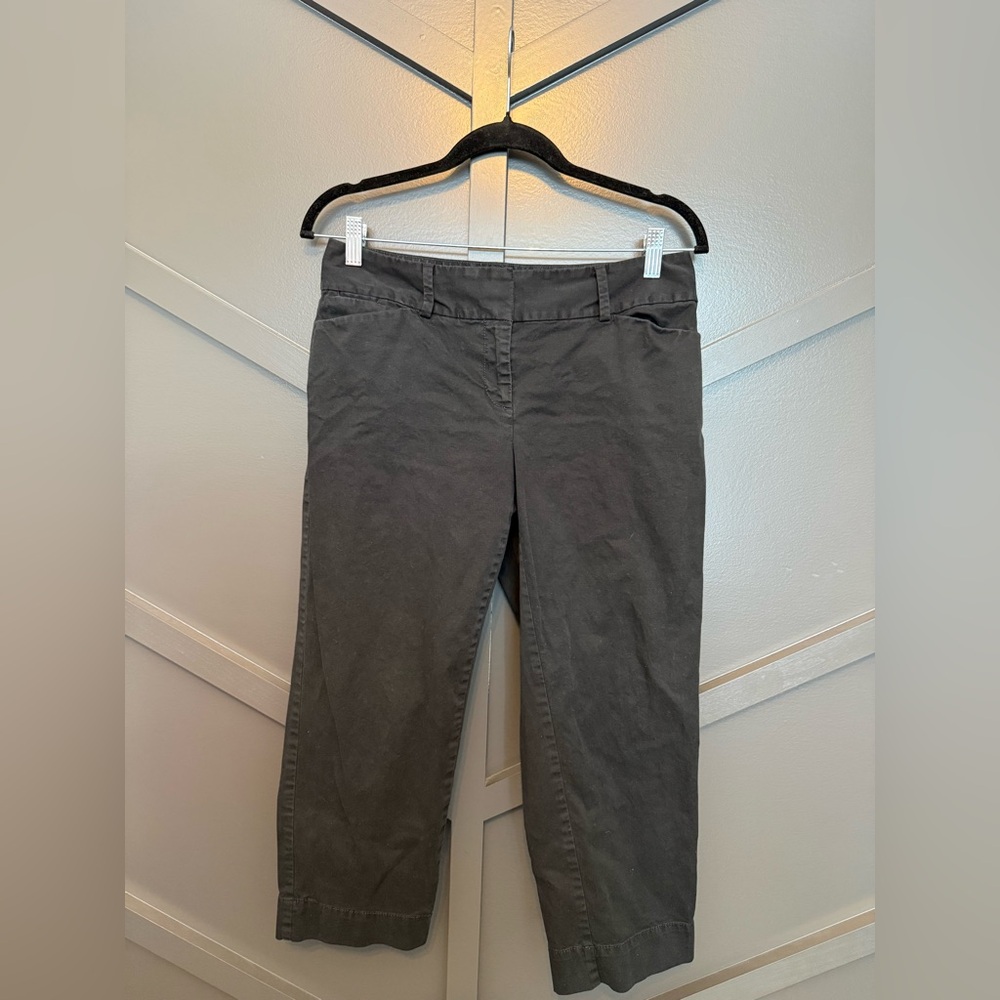 🎃LOFT Black cropped Julie Trousers